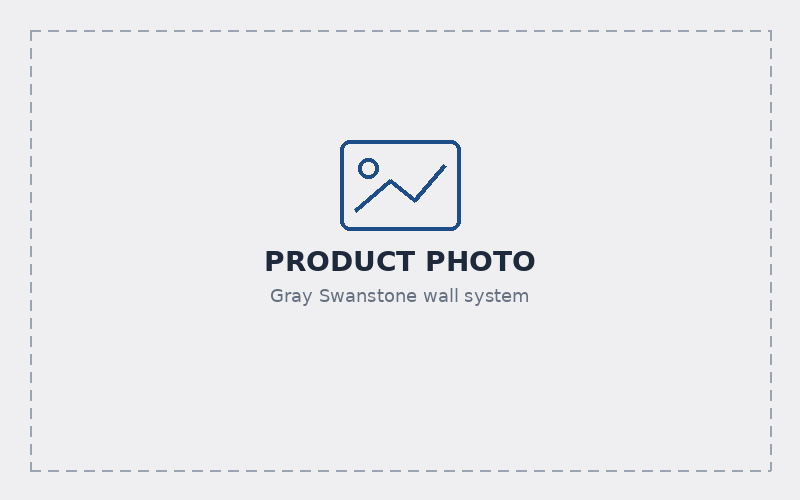 Gray Swanstone wall system