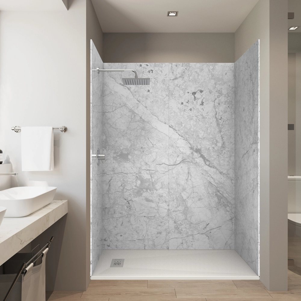 CASTICO Botticino Gray shower wall system